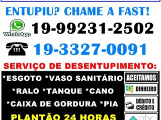 Desentupidora No Parque São Quirino Em Campinas 19-99231-2502 Desentupidora Campinas Fast.