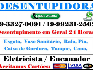 Desentupidora 19-992312502 No Mansões Santo Antonio Em Campinas